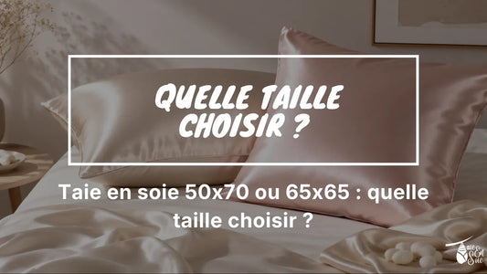 visuel pour Taie en soie 50x70 ou 65x65 : quelle taille choisir ?