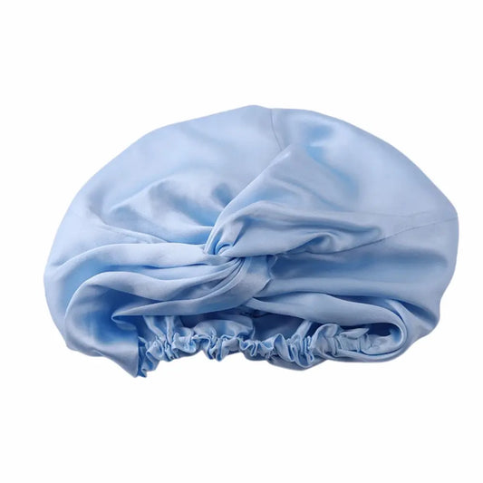 Bonnet en Soie Bleu Ciel – 19 Mommes