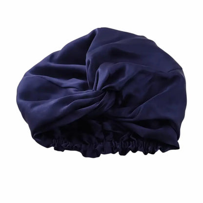 Bonnet en Soie Bleu Marine – 19 Mommes