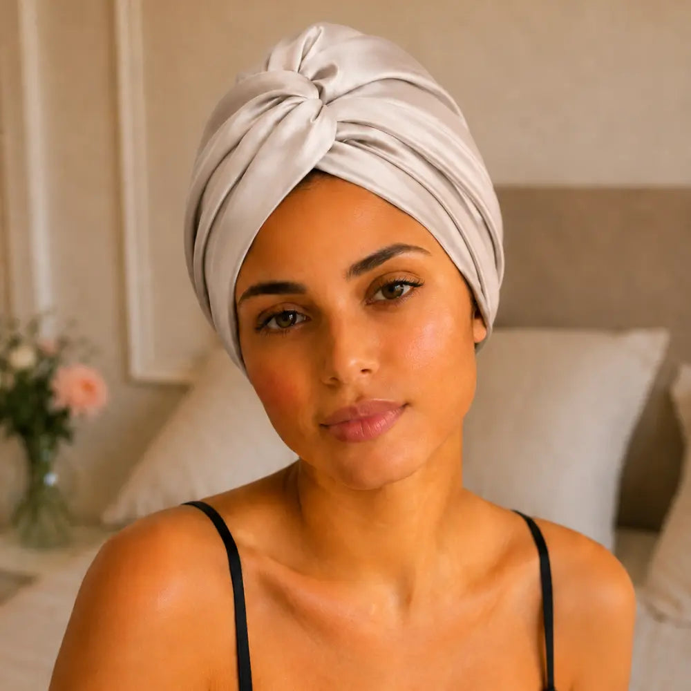 Bonnet en Soie Café Clair – 19 Mommes