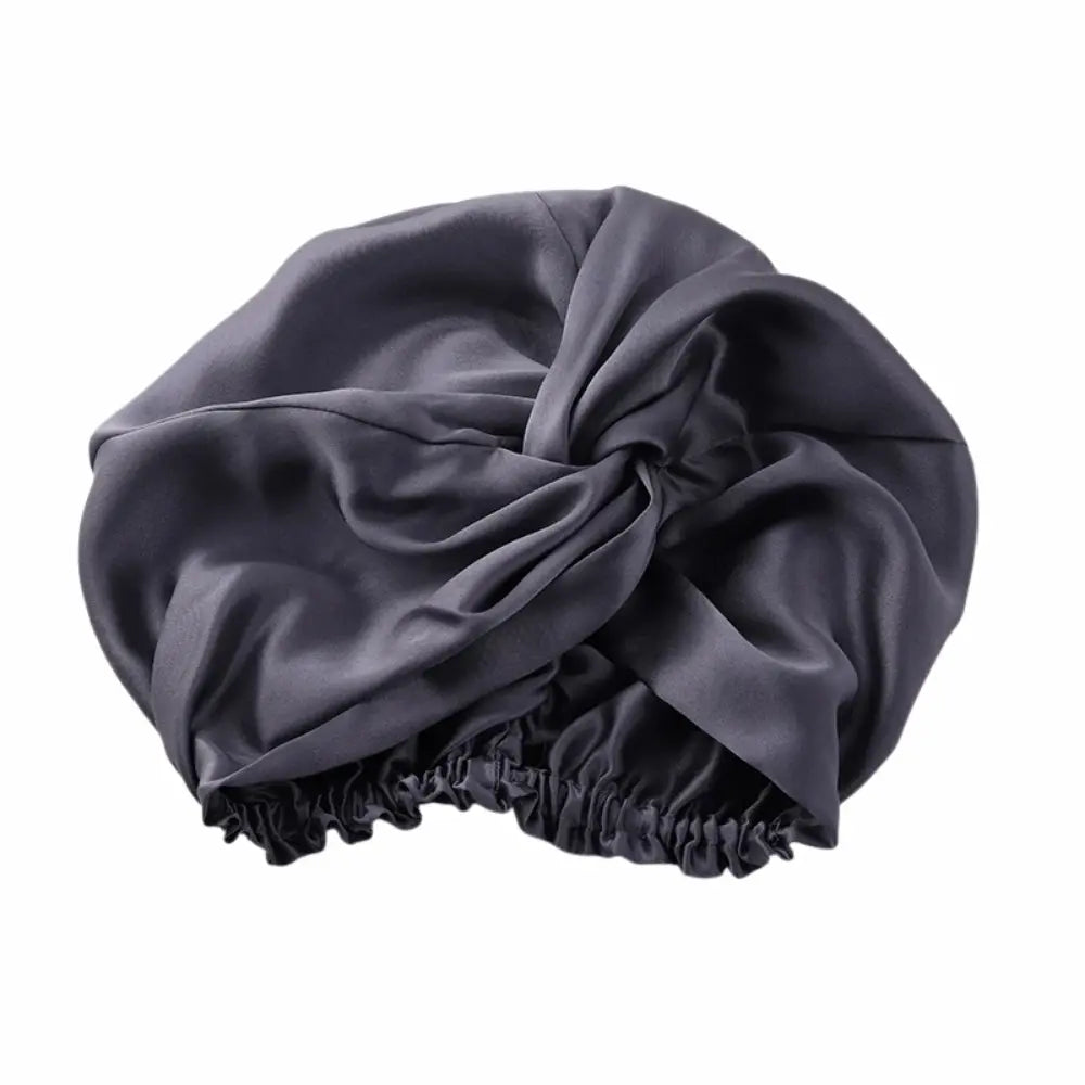 Bonnet en Soie Gris Anthracite – 19 Mommes
