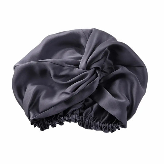 Bonnet en Soie Gris Anthracite – 19 Mommes