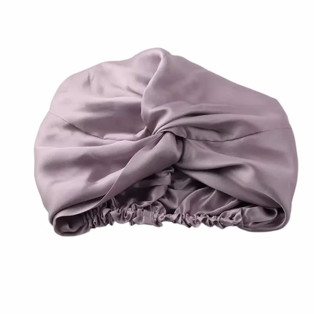 Bonnet en Soie Lilas Mauve – 19 Mommes
