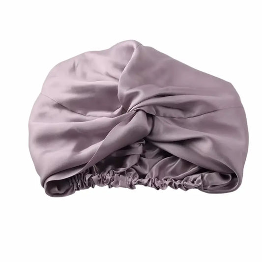 Bonnet en Soie Lilas Mauve – 19 Mommes