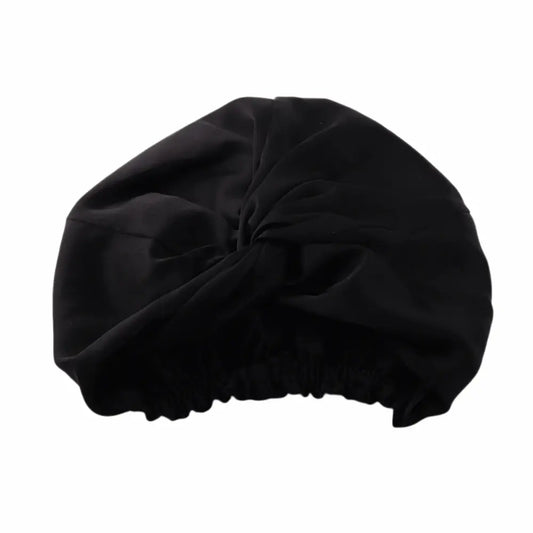 Bonnet en Soie Noir – 19 Mommes