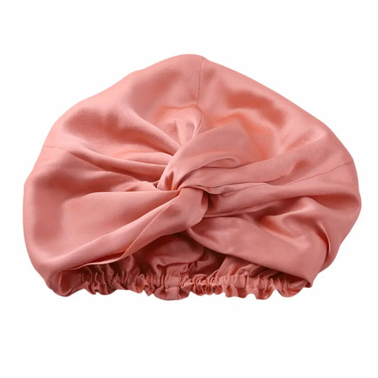 Bonnet en Soie Rose Pêche – 19 Mommes