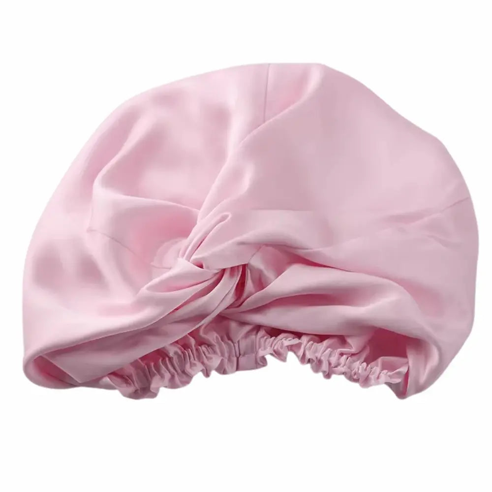 Bonnet en Soie Rose Poudré – 19 Mommes