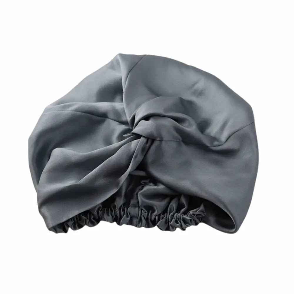 Bonnet en Soie Vert Grisé – 19 Mommes